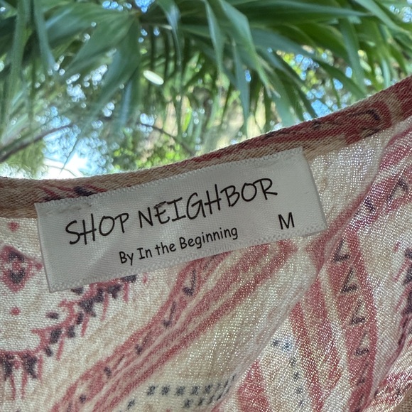 Geometric Patterned Wrap Romper - Picture 2 of 2